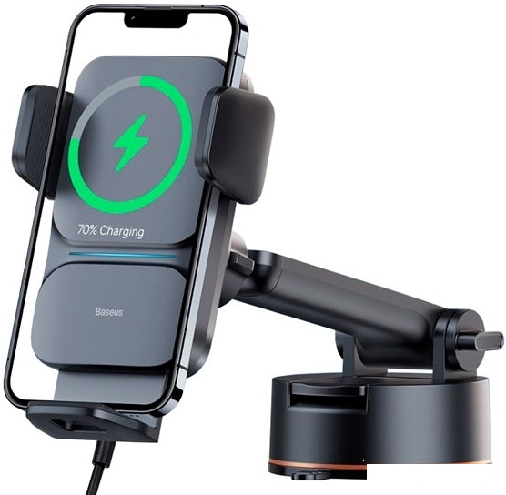 Держатель для смартфона Baseus Wisdom Auto Alignment Car Mount Wireless Charger CGZX000101