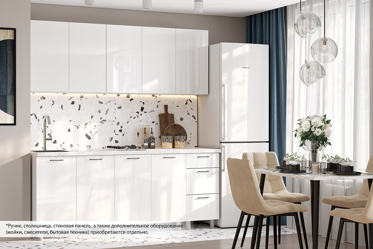 Кухонный гарнитур Модерн New 2,0 м со столешницей SV-мебель - фото 1 - id-p205025373