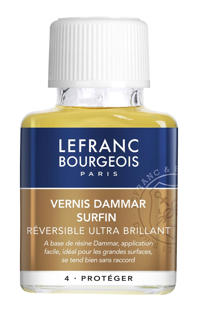 Лак покрывной для масляной живописи Lefranc Bourgeois Extra Fine Dammar Varnish 75 мл - фото 1 - id-p205025388