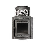 Печь банная «Атмосфера L» с комбинированная сетка-ламель «Окаменевшее дерево», фото 2