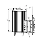 Печь банная «Атмосфера L» с комбинированная сетка-ламель «Окаменевшее дерево», фото 5