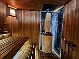 Печь банная «Атмосфера L» с комбинированная сетка-ламель «Окаменевшее дерево», фото 8