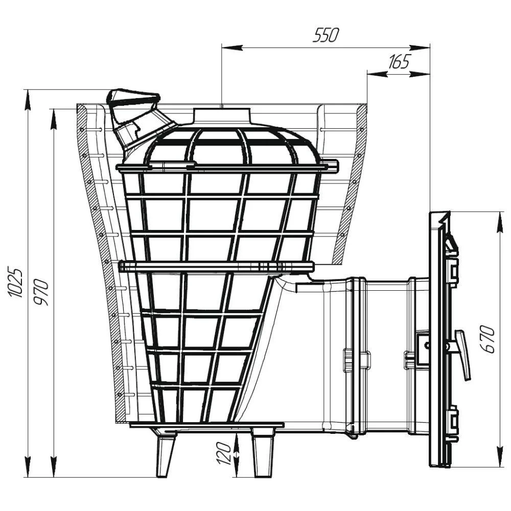 ПЕЧЬ БАННАЯ «АТМОСФЕРА V» СЕТКА НЕРЖАВЕЙКА - фото 2 - id-p205042490