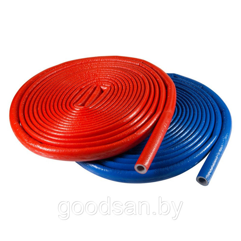 Теплоизоляция красная-синяя K-FLEX PE 18/4 по 10 м/ моток (диаметр,толщина) - фото 1 - id-p205043011