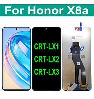 Дисплей (экран) для Honor X8a (CRT-LX1, CRT-LX2, CRT-LX3) Original c тачскрином, черный