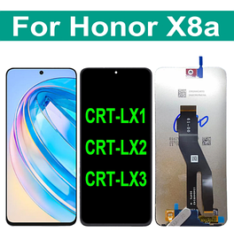 Дисплей (экран) для Honor X8a (CRT-LX1, CRT-LX2, CRT-LX3) Original c тачскрином, черный