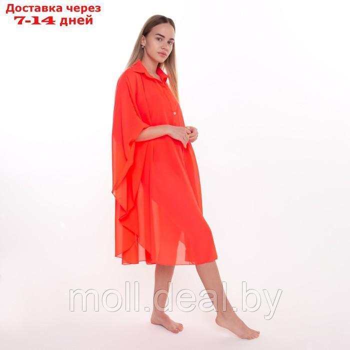 Туника пляжная женская, цвет красный, размер 50 - фото 7 - id-p205034592