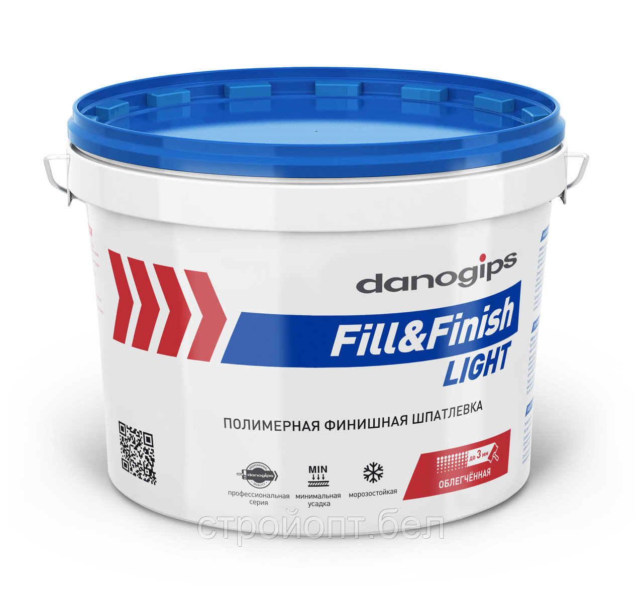 Финишная полимерная шпатлевка DANOGIPS Fill&Finish Light, 12,3 кг, РФ