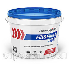 Финишная полимерная шпатлевка DANOGIPS Fill&Finish Light, 12,3 кг, РФ