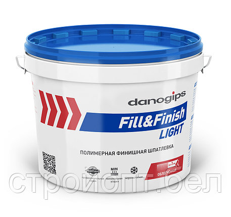 Финишная полимерная шпатлевка DANOGIPS Fill&Finish Light, 12,3 кг, РФ, фото 2