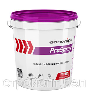 Суперфинишная полимерная шпатлевка для механизированного нанесения DANOGIPS ProSpray, 25 кг, РФ, фото 2