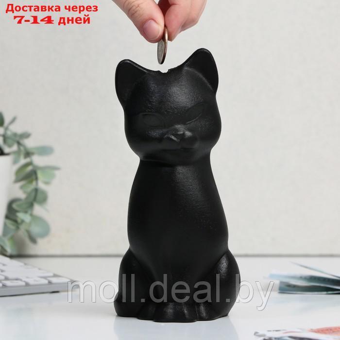 Копилка гипсовая "Кошка", черная, 18 х 8 см - фото 1 - id-p205033274