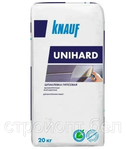 Гипсовая шпатлевка для заделки стыков ГКЛ KNAUF UNIHARD, 20 кг, РФ