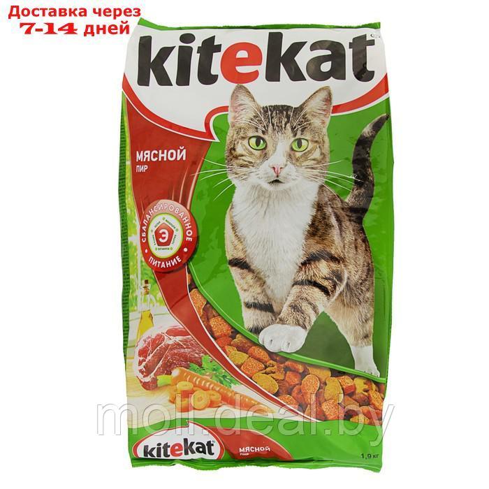 Сухой корм KiteKat "Мясной пир" для кошек, 1,9 кг - фото 1 - id-p205033639