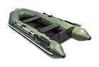 Надувная лодка Аква 2800 (слань-книжка, киль) зеленый, фото 3