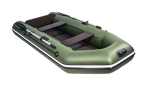 Надувная лодка Аква 2800 (слань-книжка, киль) зеленый - фото 4 - id-p102533257
