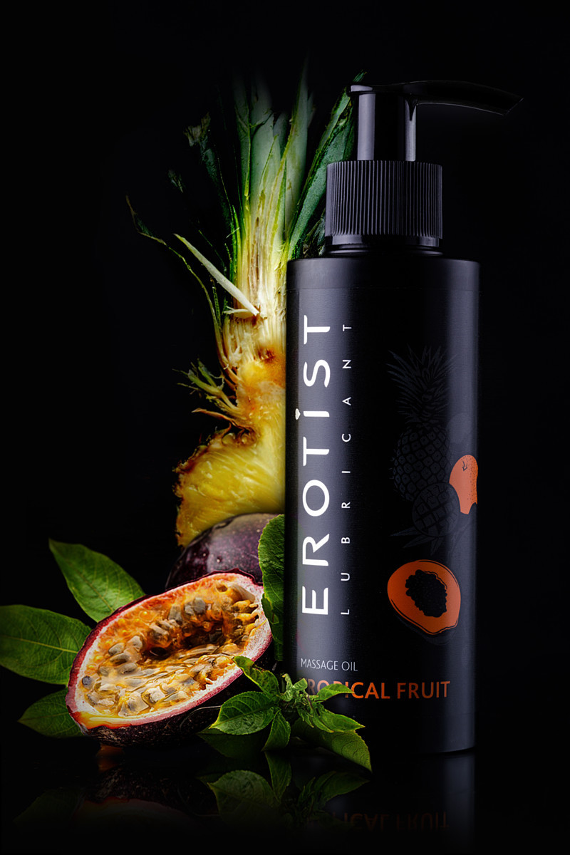 Массажное масло Erotist TROPICAL FRUIT, съедобное, тропические фрукты, 150 мл - фото 2 - id-p205048888