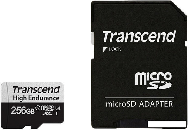 Карта памяти Transcend microSDXC TS256GUSD350V 256GB (с адаптером), фото 2