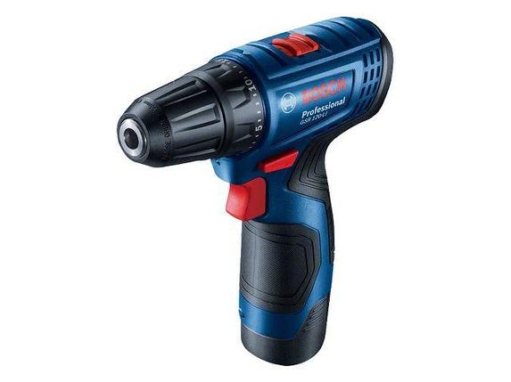 Аккум. дрель-шуруповерт BOSCH GSR 120-LI в чем. (12.0 В, 2 акк., 2.0 А/ч Li-Ion, 2 скор., 30 Нм, шурупы до 8, фото 2