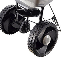 Сеялка на колесах механическая ротационная, пластиковая со складной ручкой, 15л, AW60507 AWTOOLS, фото 3
