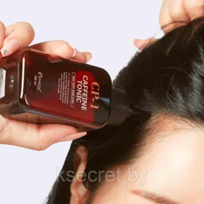 Укрепляющий тоник для кожи головы с кофеином против выпадения волос Esthetic House CP-1 Caffeine Tonic 100мл - фото 3 - id-p205151873