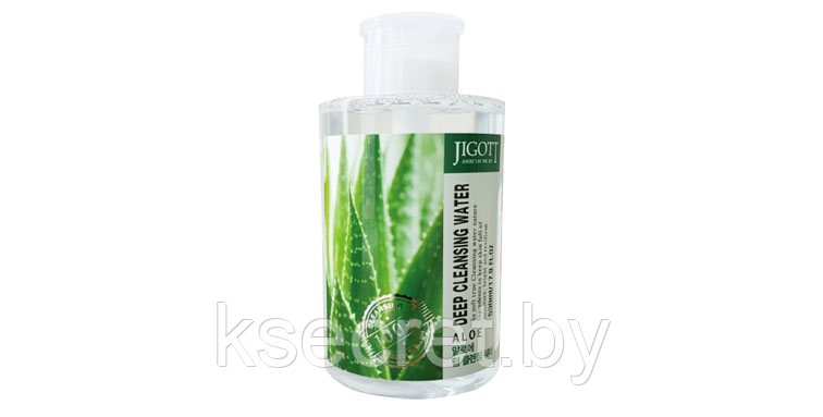 [JIGOTT] Жидкость для снятия макияжа АЛОЭ ALOE Deep Cleansing Water, 530 мл - фото 1 - id-p205154685