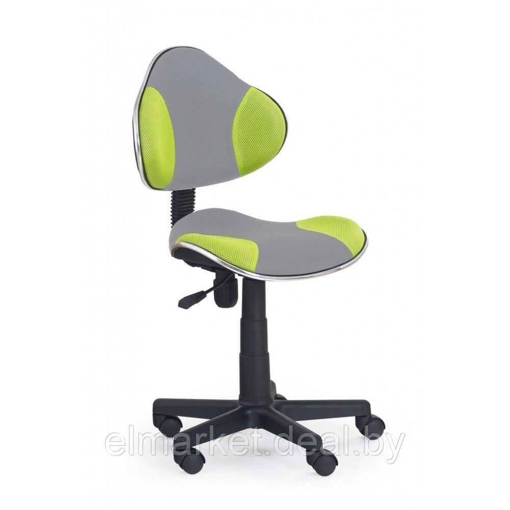 Кресло компьютерное Halmar FLASH 2 серо/зеленое - фото 1 - id-p205222688