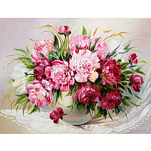 Набор для творчества "Рисование по номерам" 40*50см Пионы DV-4355-10