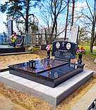 ДВОЙНОЙ ПАМЯТНИК С ОДНОЙ СТЕЛОЙ В СКИДЕЛЕ, фото 2
