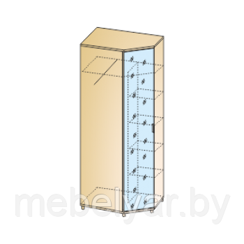 Шкаф Лером Грейс ШК-5018-АС-ЛМ
