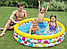 Детский надувной бассейн Радуга круглый, интекс intex 58449 плавательный надувное дно для детей малышей, фото 5