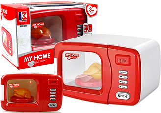 Игрушечная микроволновая печь My Home на батарейках  арт. 3214