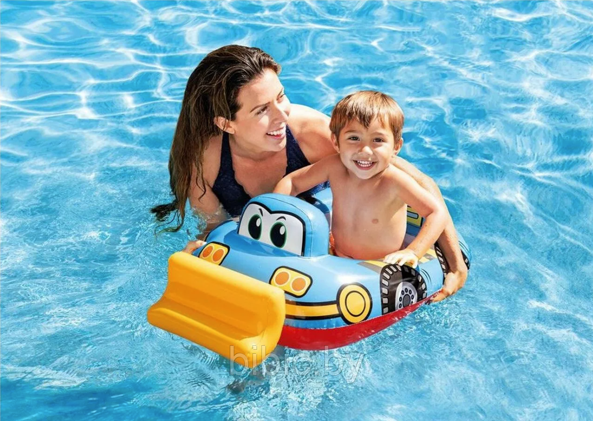 Круг надувной "Kiddie Floats" с поддержкой (трусами) Intex 59586 плавательный для плавания купания детей - фото 3 - id-p205227881