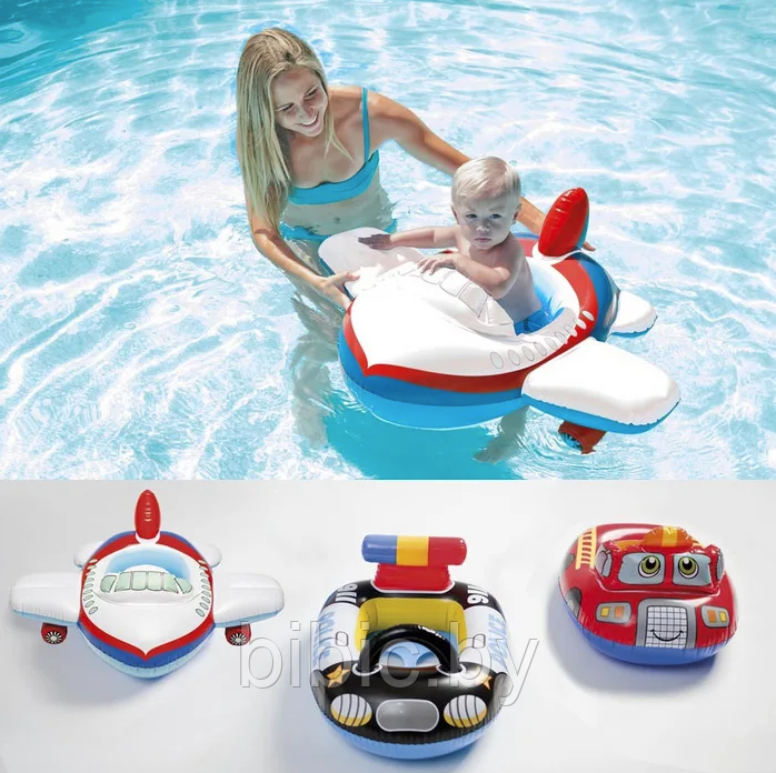 Круг надувной "Kiddie Floats" с поддержкой (трусами) Intex 59586 плавательный для плавания купания детей - фото 2 - id-p205227881