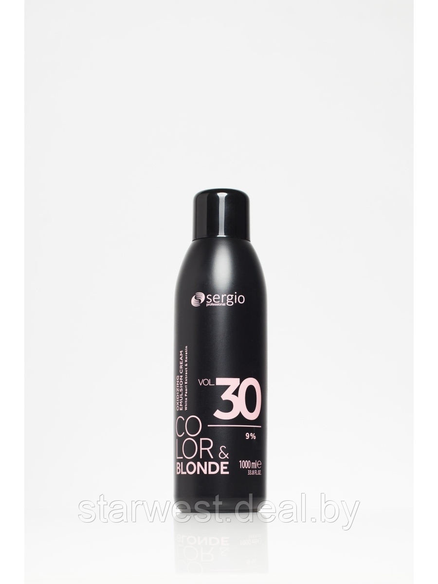 Sergio Professional Color&Blonde 30 VOL. (9%) 1000 мл Крем-оксидант / окислительная эмульсия - фото 1 - id-p205229689