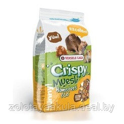 Versele-Laga Crispy Muesli Hamsters полноценный корм для хомяков и др грызунов 1кг - фото 1 - id-p205227452