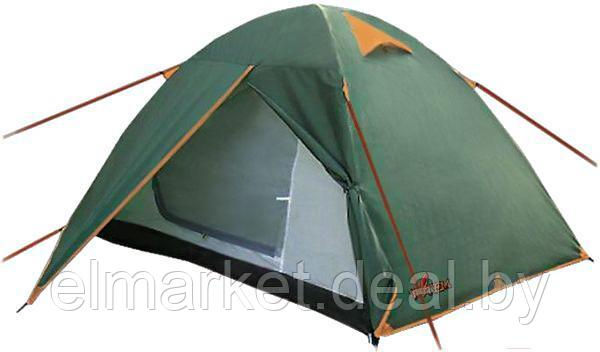 Палатка универсальная TOTEM Totem Trek 2 V2 зеленый - фото 1 - id-p205228031