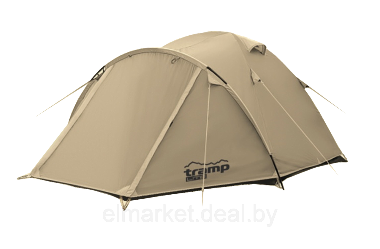 Палатка Tramp LITE Camp 4 Sand ( V2 ) бежевый - фото 1 - id-p205227886
