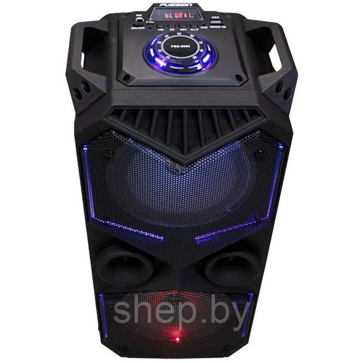 Портативная колонка BT Speaker ZQS-1819 с микрофоном для караоке, 30W, LED подсветка, пульт ДУ - фото 2 - id-p205231325