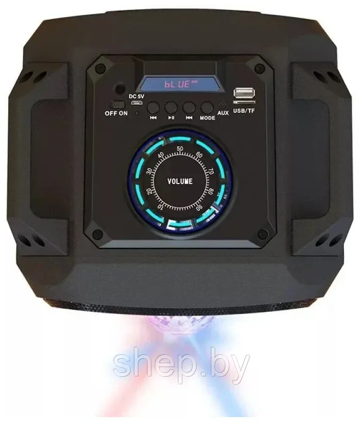 Колонка беспроводная Bluetooth ZQS-1776 с микрофоном для караоке, 30W, LED подсветка, пульт ДУ - фото 5 - id-p205231330