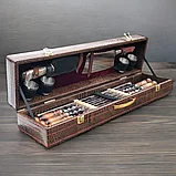Набор для шашлыка,набор шампуров в подарочном кейсе 15 предметов, фото 3