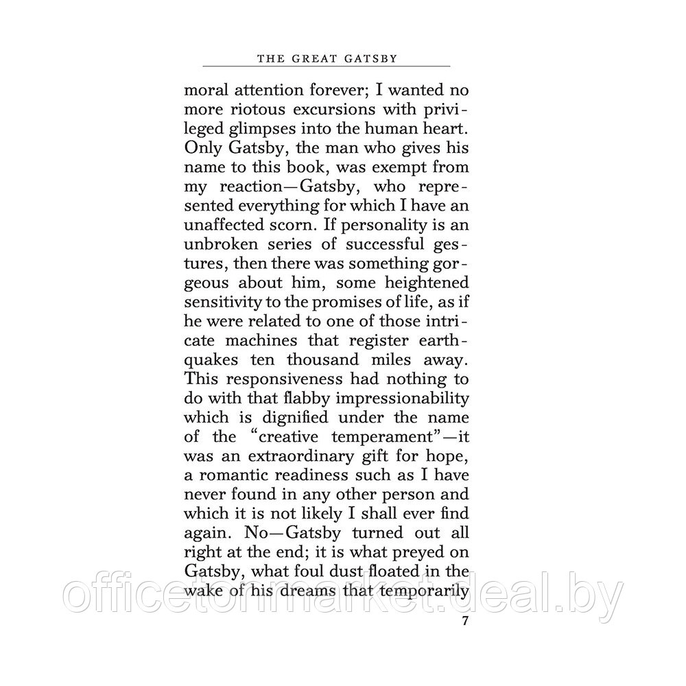 Книга на английском языке "The Great Gatsby", Фрэнсис Скотт Фицджеральд - фото 5 - id-p205231432