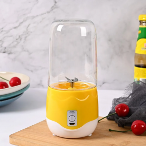 Портативный мини блендер для смузи и коктейлей Portable Juice Blender DM-888 ( емкость 400 ml) Желтый - фото 1 - id-p205233089