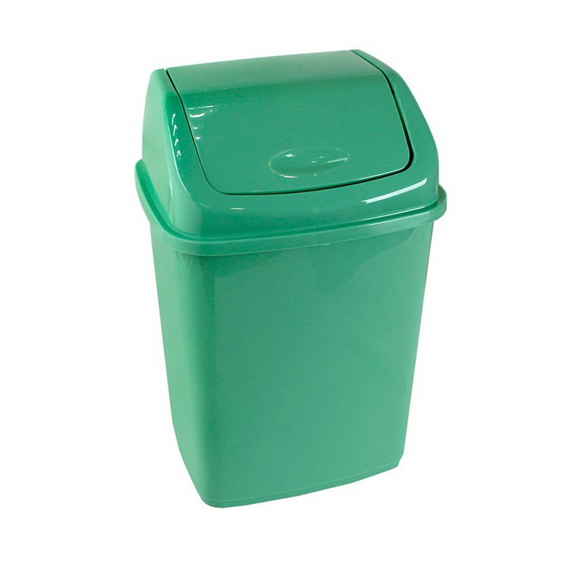 Контейнер для мусора Ромашка 18 л, Цвет контейнера Ромашка Белый - фото 1 - id-p205233079