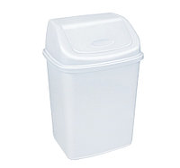Контейнер для мусора Ромашка 35 л, Цвет контейнера Ромашка Белый