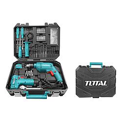 Дрель, дрель-шуруповерт с набором инструмента TOTAL THKTHP1192 (119 предметов)