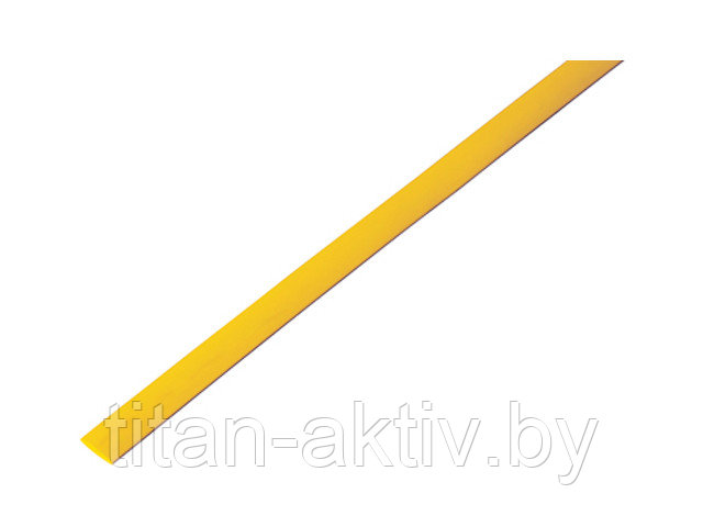 Термоусадочная трубка 5,0 / 2,5 мм, желтая (упак. 50 шт. по 1 м) REXANT
