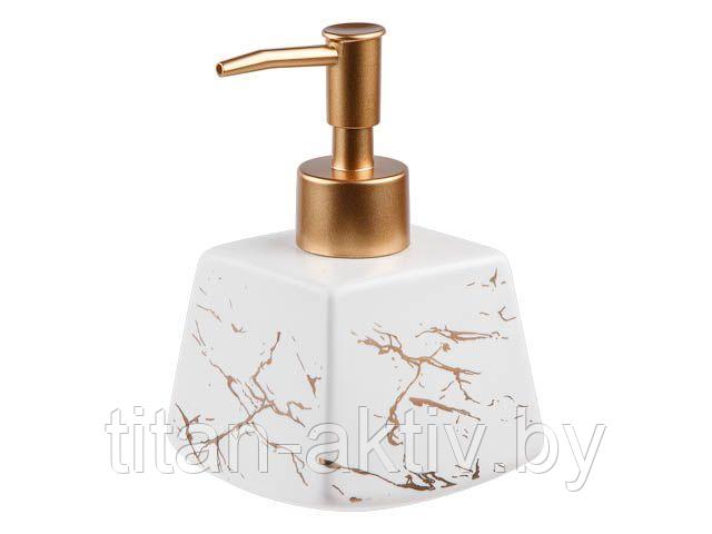 Диспенсер (дозатор) для мыла ELEGANCE, белый, PERFECTO LINEA - фото 1 - id-p199238870