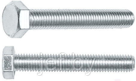 Болт м20х140 мм шестигранное цинк 5.8 DIN 933 5 кг STARFIX SMV1-27593-5, фото 2