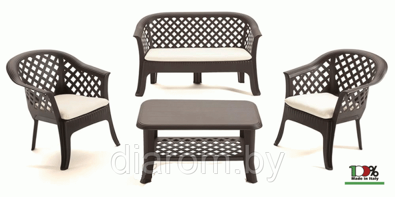 Veranda set - набор мебели для сада (белый) - фото 2 - id-p205241482